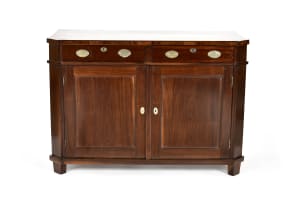 Cape stinkwood and silver-mounted sideboard, 19th century