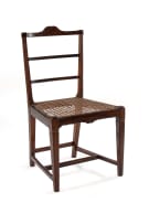 Harlequin set of seven Cape stinkwood Neo-classical side chairs, early 19th century