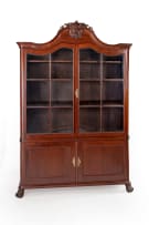 Mahogany specimen display cabinet, late 19th century