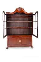 Mahogany specimen display cabinet, late 19th century