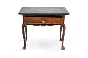 Cape stinkwood and Robben Island slate-top side table, 18th century