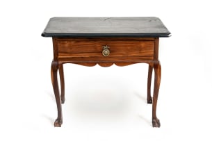 Cape stinkwood and Robben Island slate-top side table, 18th century