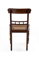 Set of ten Cape stinkwood 'bobbin-rail' Regency side chairs, late 19th century