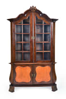 Cape Baroque stinkwood and yellowwood display cabinet, 18th century