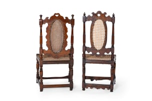 Two Cape Van der Stel stinkwood side chairs, c.1750