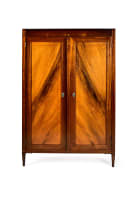 Cape Neo-classical stinkwood and beefwood inlaid and silver-mounted cupboard, late 18th century