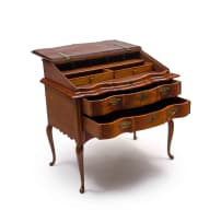 Cape yellowwood, stinkwood and teak fall-front bureau, 18th century