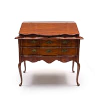 Cape yellowwood, stinkwood and teak fall-front bureau, 18th century