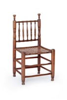 Cape teak and stinkwood tolletjie chair, 18th century