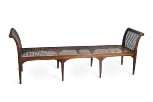 Cape stinkwood and caned daybed, 19th century