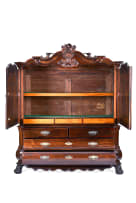 Cape Rococo stinkwood and silver-mounted armoire, 18th century
