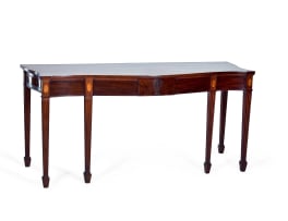 Neo-classical inlaid mahogany server, 19th century