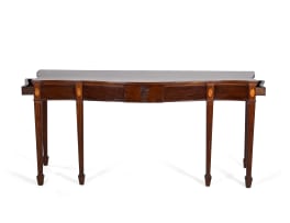 Neo-classical inlaid mahogany server, 19th century