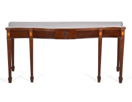 Neo-classical inlaid mahogany server, 19th century