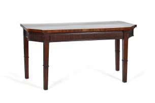 Neo-classical mahogany and parquetry console table, 19th century
