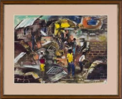 Ephraim Ngatane; Township Scene