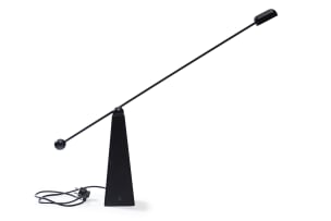 Ron Rezek; 'Orbis' powder coated steel and aluminum table lamp for Bieffeplast, Italy