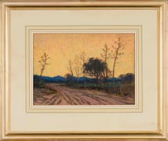 William Timlin; Landscape with Roadway and Trees