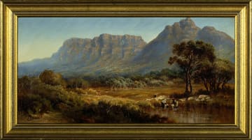 Charles Rolando; Landscape with Table Mountain and Devil's Peak