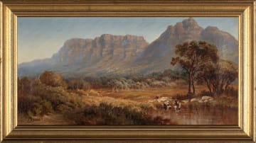Charles Rolando; Landscape with Table Mountain and Devil's Peak