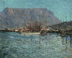 Robert Gwelo Goodman; Harbour with Table Mountain in the Distance