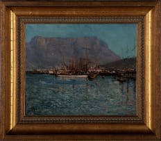 Robert Gwelo Goodman; Harbour with Table Mountain in the Distance