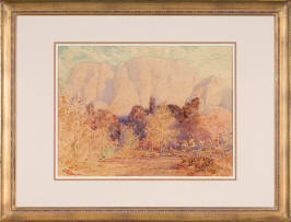 Robert Gwelo Goodman; Mountain and Tree Landscape