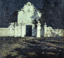 Robert Gwelo Goodman; Tulbagh Church by Moonlight