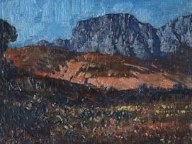 Robert Gwelo Goodman; Cape Landscape with Mountains in the Distance