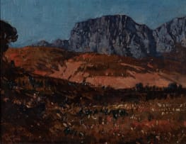 Robert Gwelo Goodman; Cape Landscape with Mountains in the Distance