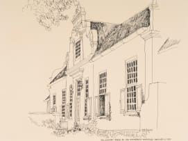 David Wheildon Oosthuizen; The Western Gable of Nederburg Homestead Completed in 1800
