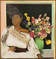 Ayanda Mabulu; Woman with Flowers