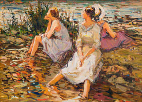 Adriaan Boshoff; Ladies at the Pond