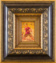 Adriaan Boshoff; Young Boy Playing Cricket