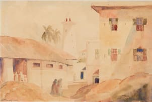 Jacob Hendrik Pierneef; Mombasa East Coast of Africa, the Mosque
