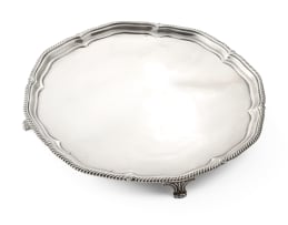 A George V silver salver, Harrison Brothers, Sheffield, 1924
