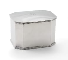 An electroplated silver biscuit box, Mappin & Webb, late 19th century