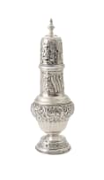 A Victorian silver sugar caster, Mappin Brothers, Sheffield, 1900