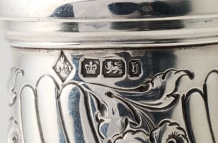 A Victorian silver sugar caster, Mappin Brothers, Sheffield, 1900