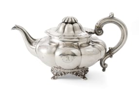 A William IV silver three-piece tea set, Samuel Hayne and Dudley Cater, London, 1836
