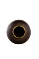 Japanese inlaid metal vase, Meiji period, 19th century