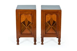 Pair of Art Deco bedside cabinets