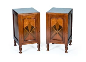Pair of Art Deco bedside cabinets