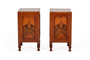 Pair of Art Deco bedside cabinets