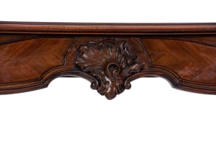 Louis XV style carved mahogany console table, 19th century