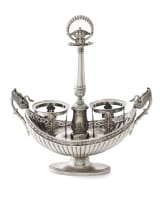 A French silver cruet set, Francois Durant, c.1828-1874