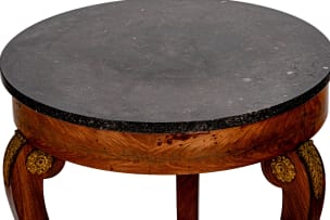 Empire style circular marble-topped occasional table, 19th century