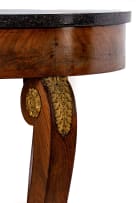 Empire style circular marble-topped occasional table, 19th century