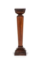 Mahogany and inlaid Neo-classical pedestal, 20th century