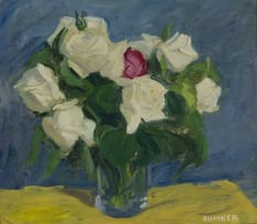 Maud Sumner; White Roses in a Vase